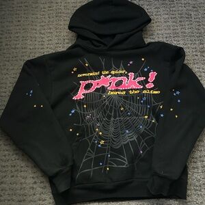 Sp5der PINK V2 Hoodie 
Men’s size small 
Used.